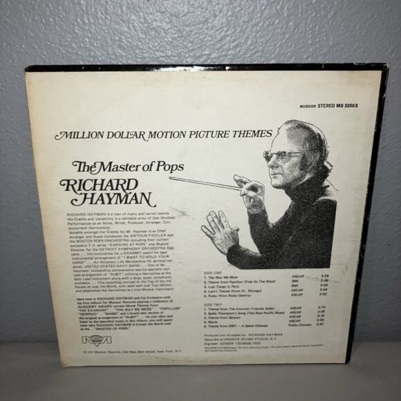 Vinyl Record Richard Hayman Million Dollar Motion Picture Themes LP Exorcist - Picture 2 of 10